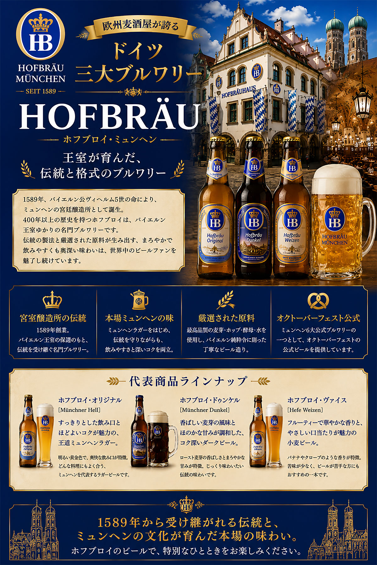 ホフブロイ醸造所の魅力