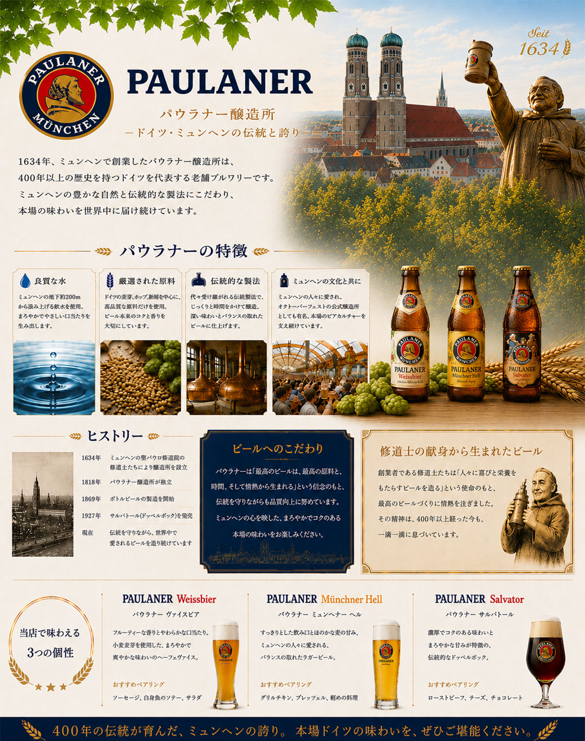 パウラナー醸造所の魅力