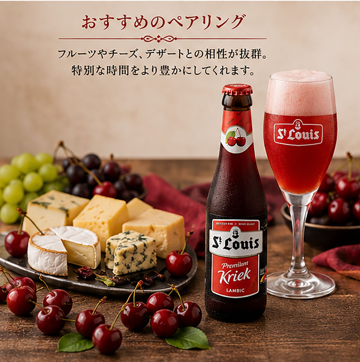 ベルギービール｜セントルイス プレミアムクリーク 250ml