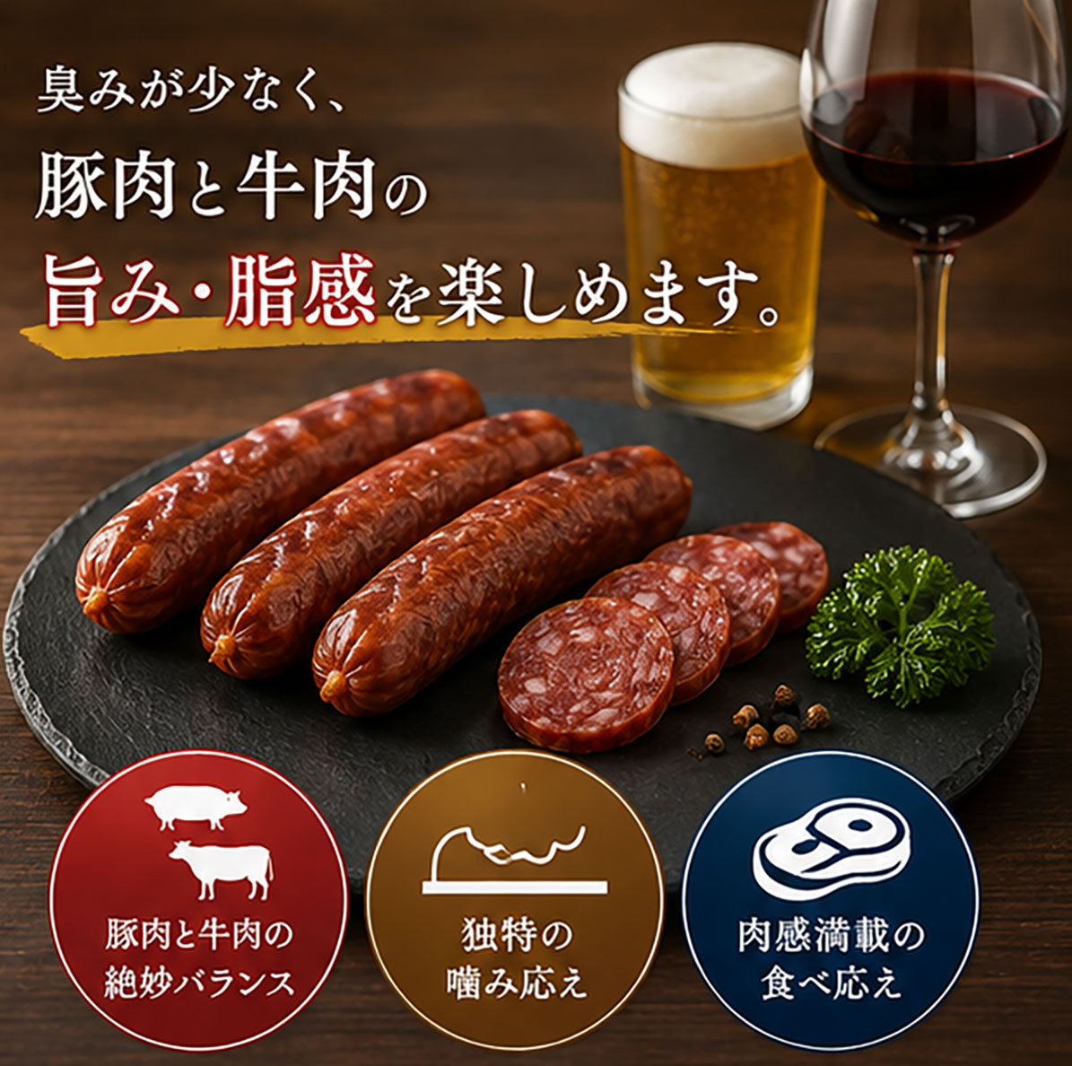サラミソーセージ「ペパロニ」【180g】