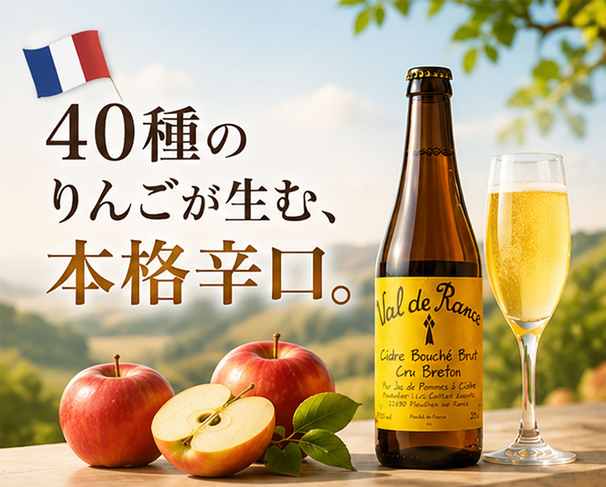 フランス産 シードル・ヴァルドランス・ブリュット（辛口）250ml