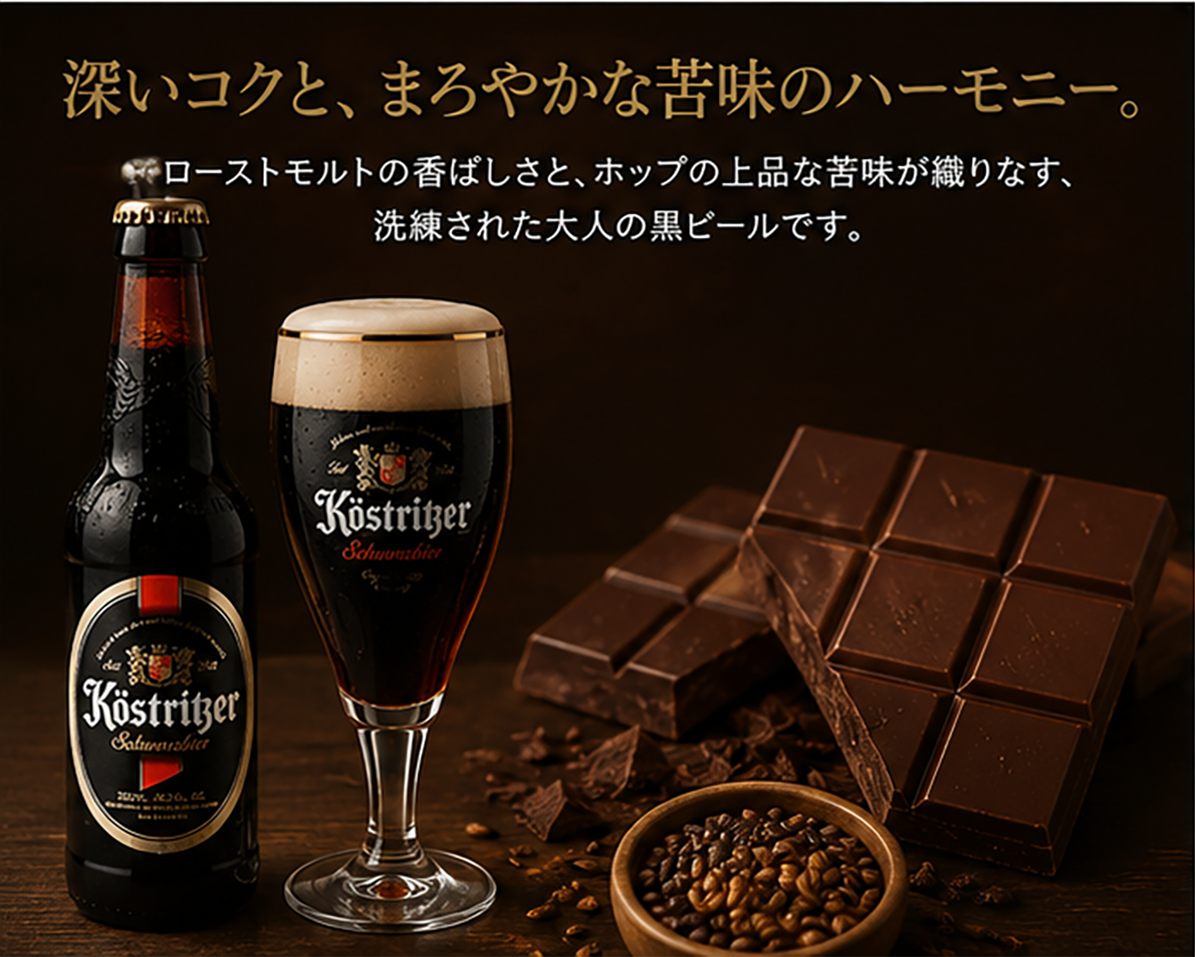 【ドイツビール】ケストリッツァ・シュバルツビア330ml