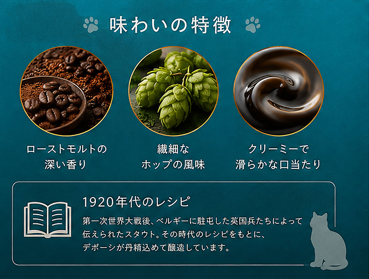 ベルギービール｜猫のスタウト330mL