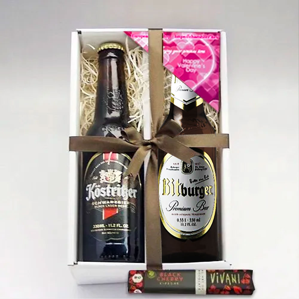 【バレンタインデーセット】ドイツビール2種2本コースターセットB