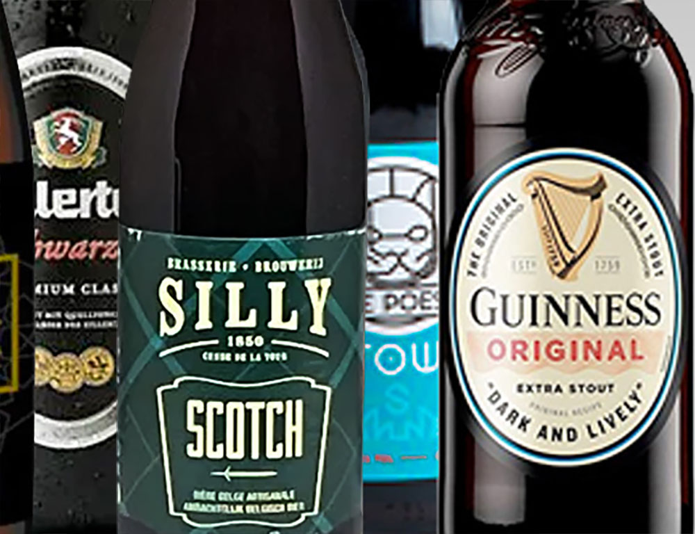 ★残暑見舞いギフト★人気の黒ビール330ml 6種6本飲み比べセットC