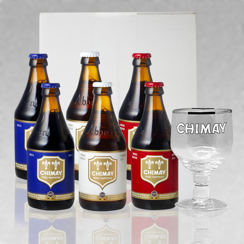 ☆ベルギービール シメイギフト☆シメイビール3種 330ml×6本+専用グラスセット｜クラフトビール 即日発送 | 欧州麦酒屋