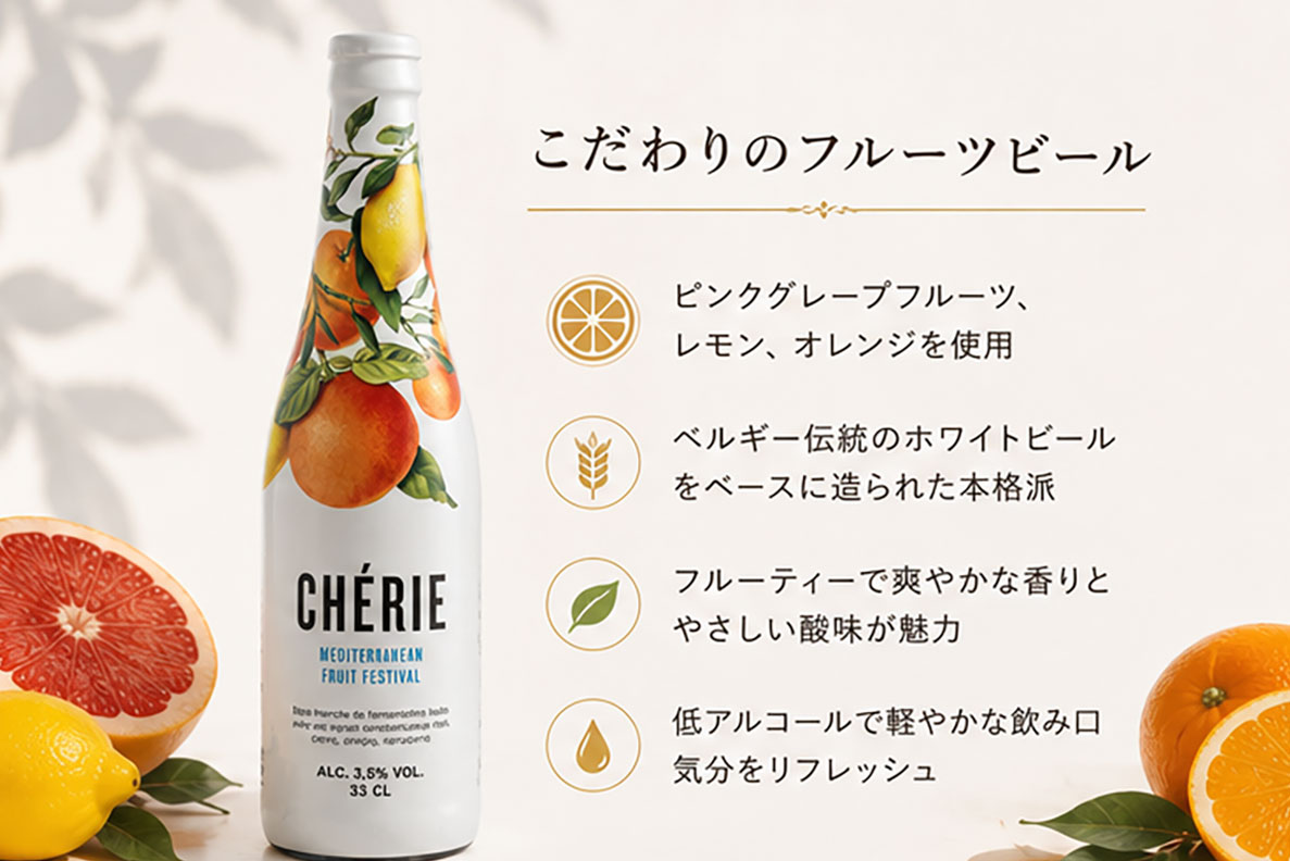 ベルギーフルーツビール 地中海の恋人瓶 330ml