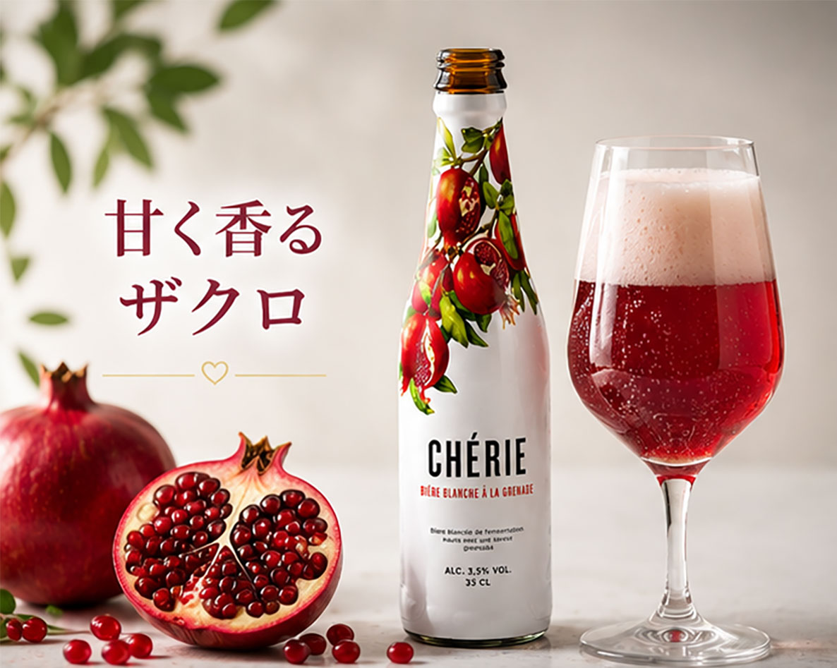 ベルギーフルーツビール ザクロの恋人瓶 330ml
