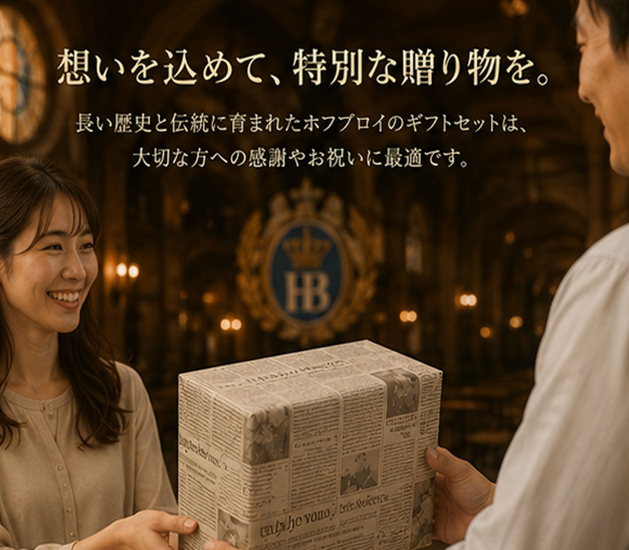 贈答ギフト ホフブロイ330ml 3種6本＋専用コースター専用3枚+ジョッキー 飲み比べセット